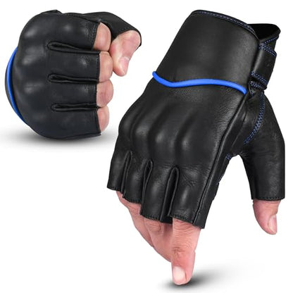 Motorcycle Gloves Men's Leather Motorbike Gloves Touchscreen Function