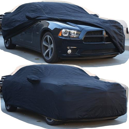 All Weather Waterproof car Cover Good for rain Snow uv Protection dust Large