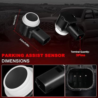 Parking Assist Sensor Compatible with Ford Edge Escape Expedition Explorer Flex Focus Fusion Mustang Taurus
