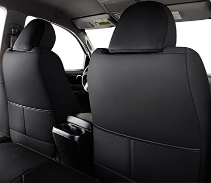 2005 2015 Tacoma Custom Fit Seat Covers for Crew Cab with Faux Leather