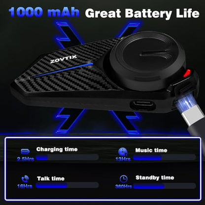 Motorcycle Helmet Headset 8 Riders Communication System X8 Intercom with Music Sharing