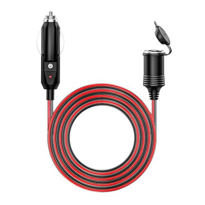 12 24V 26FT 16AWG Car Cigarette Lighter Extension Cord