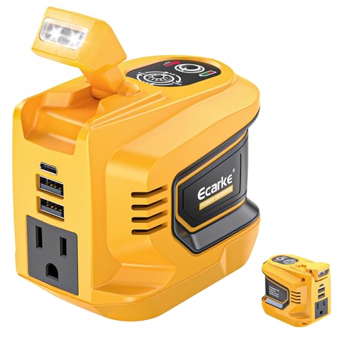 220W Portable Power Inverter Compatible with DeWALT 20V Battery