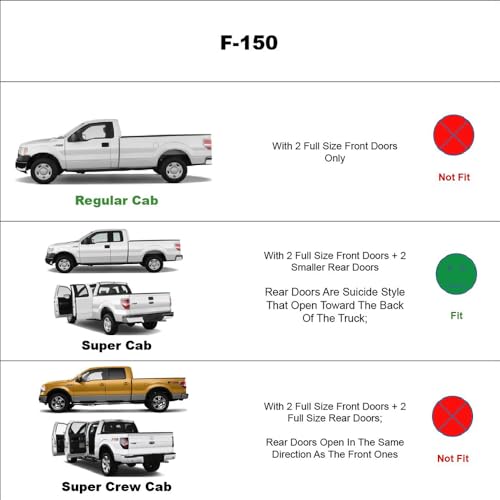 Extra Durable Rain Guards for Ford F (4 Count)