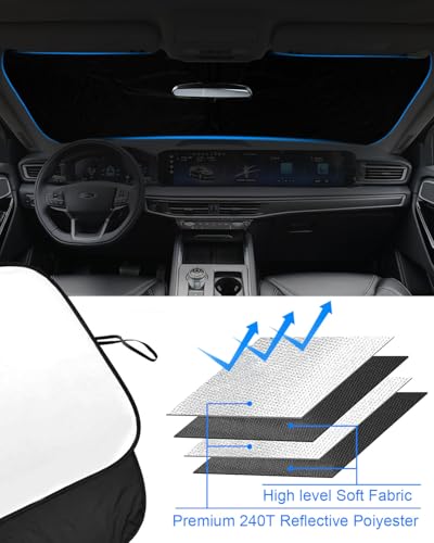 Foldable Front Windshield Sunshade fit for Ford Explorer 2020