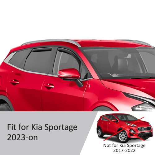 in Channel Extra Durable Rain Guards for Kia Sportage 2023 (4 Count)