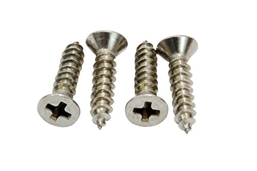 4 x 5 8" Stainless Steel Flat Head Phillips Wood Screw (100 Count)
