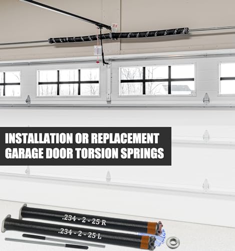 234x2x25 Garage Door Torsion Spring Set with Non