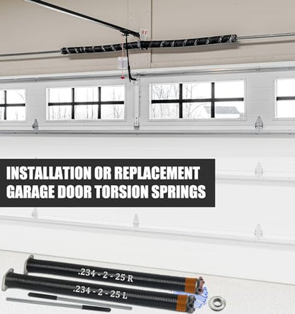 234x2x25 Garage Door Torsion Spring Set with Non