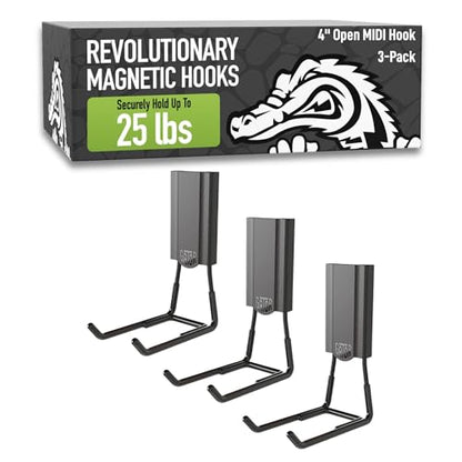MIDI 4 in Black Open Hooks