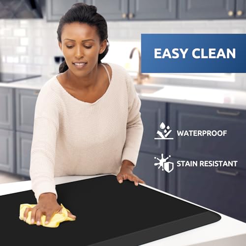 0.8" Thick Kitchen Mat Cushioned Anti Fatigue Rug Comfort Floor Mats