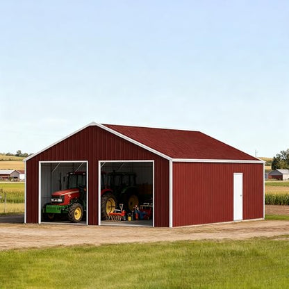 45FT x 25FT Metal Garage Barn Shed