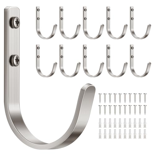 10 Pack 22LB Wall Hooks for Hanging Towel (10 Count)