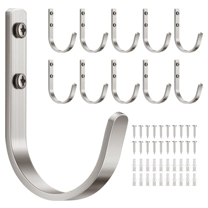 10 Pack 22LB Wall Hooks for Hanging Towel (10 Count)