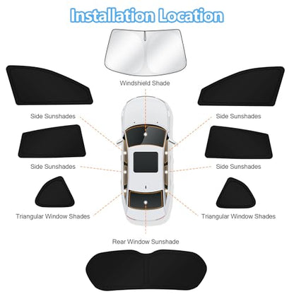 Car Window Shades for Toyota RAV4 2013 (8 Count)