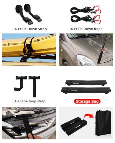 Soft Roof Rack Pads System for Surfboard