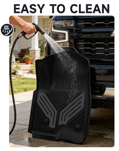 Color TPE Floor Mats for Chevrolet Silverado 2019