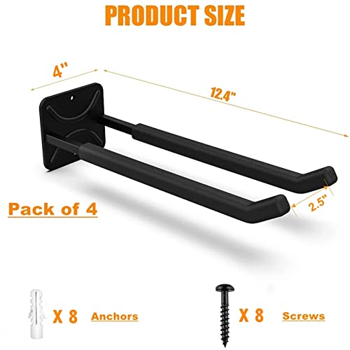 4 Pack Garage Storage System Hooks