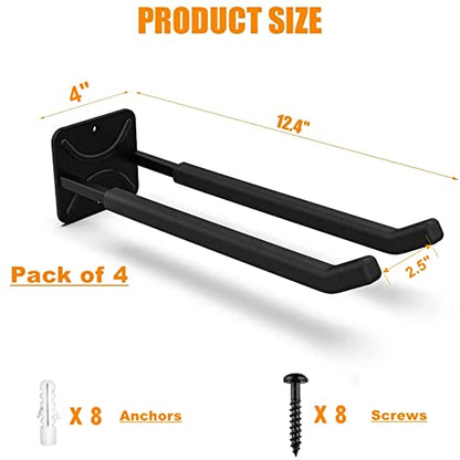 4 Pack Garage Storage System Hooks