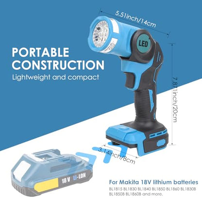 LED Work Light for Makita 18V LXT Lithium Battery