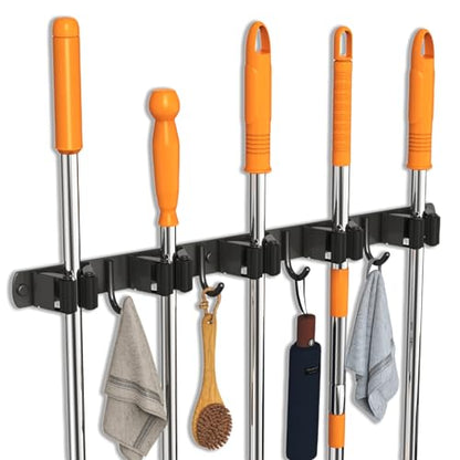 Mop and Broom Holder Wall Mount