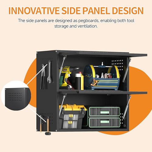 Metal Garage Wall Cabinet with Up