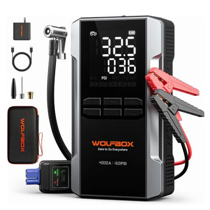 4000A Jump Starter with Air Compressor
