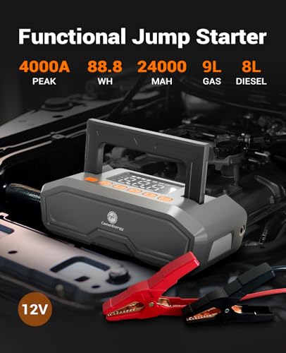 Jump Starter with Air Compressor