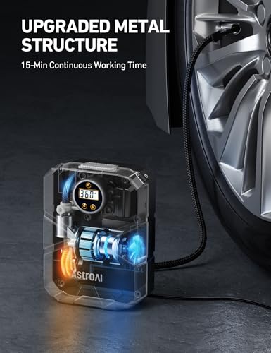S1 Tire Inflator Portable Air Compressor 12V DC with Digital Gauge