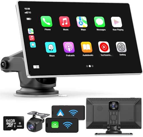 9" Wireless Apple Carplay Screen for Car