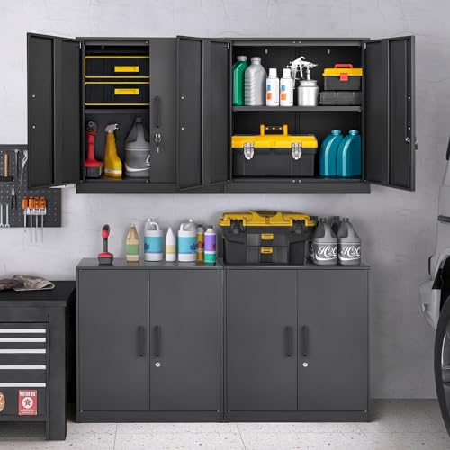 Metal Storage Cabinets with 2 Doors and Handle