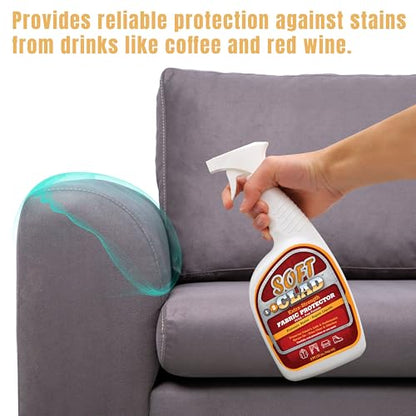 Extra Strength Fabric Protector Spray Prevents Stains and Repels Liquids. SoftClad Guards Furniture (32 Fl Oz)
