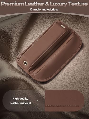 Premium Leather Car Seat Gap Filler Organizer (2 Count)