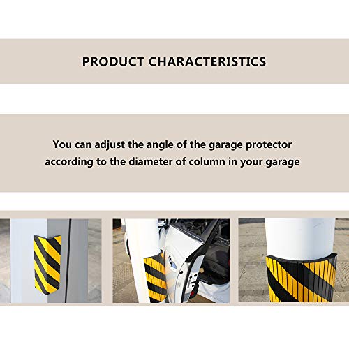 Garage Wall Protector Foam Wall Bumper Column Guard for Parking Lot 2 Pack (2 Count)