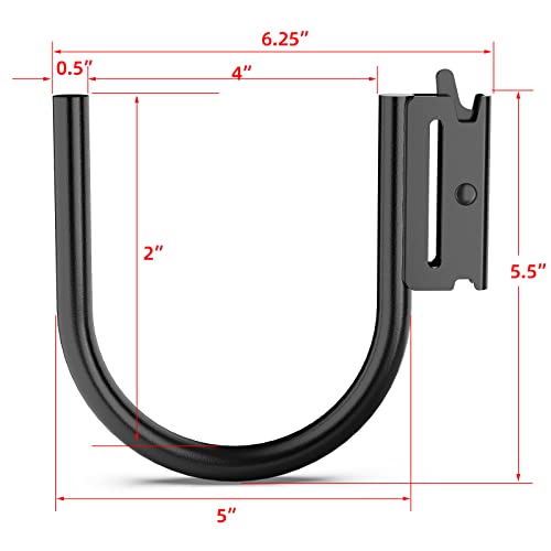 10PCS Heavy Duty E Track 5" J Hooks (10 Count)