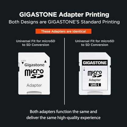 5 Years Data Recovery】 GIGASTONE 256GB Micro SD Card with USB 3.2 Type C Card Reader