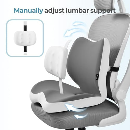 2 in1 Truck Seat Cushion and Lumbar Support Pillow Memory Foam Car Seat Cushion with Adjustable Strap for Truck Driver Long Drives