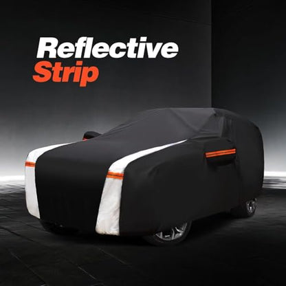 10 Layers Car Cover Custom Fit for Toyota Sequoia 100% Waterproof All Weather Automobiles