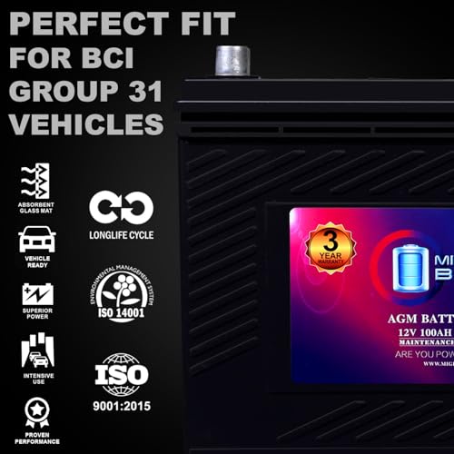 MM G31 Start and Stop Car BCI Group 31 12V 100AH