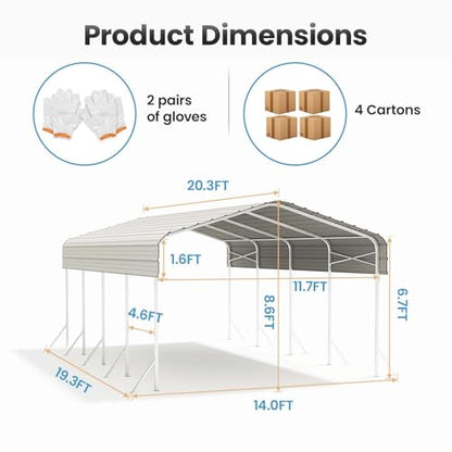Heavy Duty Metal Carport