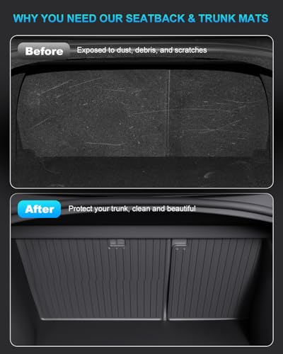 2nd Row Seatback Protector Compatible with Tesla Model 3 Highland 2024