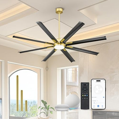 72 Inch Large Ceiling Fan with Light
