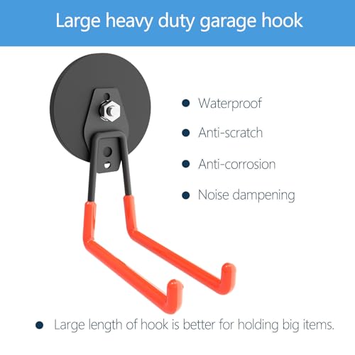 Heavy Duty Large Magnetic Hooks (4 Count)
