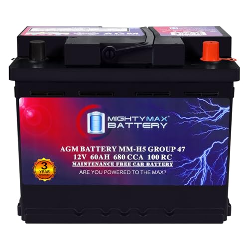 MM H5 Start and Stop Car BCI Group Size 47 12V 60 AH