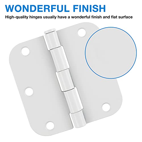 3 1 2" Matte White Door Hinges 3.5" 5