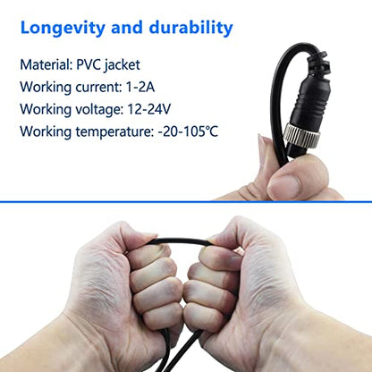 4 Pin Camera Cable with Corrugation Tube Cover