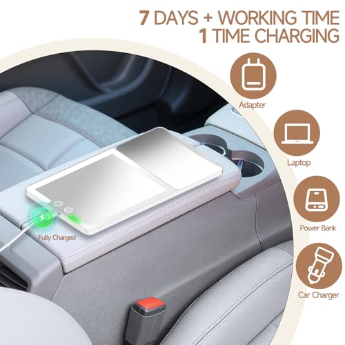 Car Sun Visor Vanity Mirror with Lights