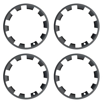 for Tesla Model Y 20 Inch Helix Wheel Rim Protector Hubcaps Helix Wheels Rim Cover Tire Trim Rings Matte Black 4Pcs Model Y Accessories (4 Count)