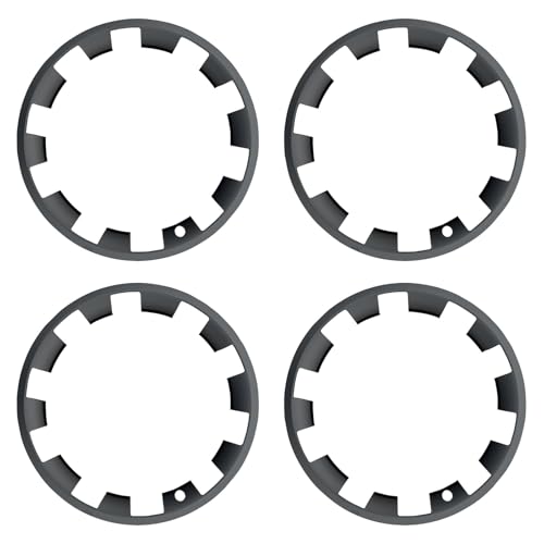 for Tesla Model Y 20 Inch Helix Wheel Rim Protector Hubcaps Helix Wheels Rim Cover Tire Trim Rings Matte Black 4Pcs Model Y Accessories (4 Count)