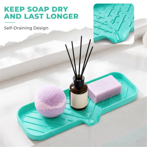 Silicone Soap Dish with Drain Spout